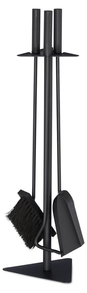relaxdays 10028776_0 relaxdays Kaminbesteck schwarz Immagine del prodotto 