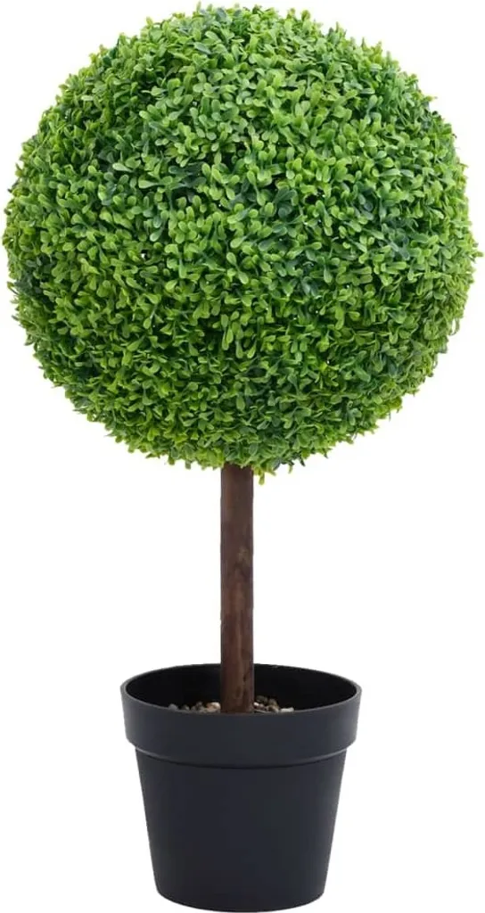 Pianta Bosso Artificiale 50 cm Design Sferico - Arredo Living Moderno