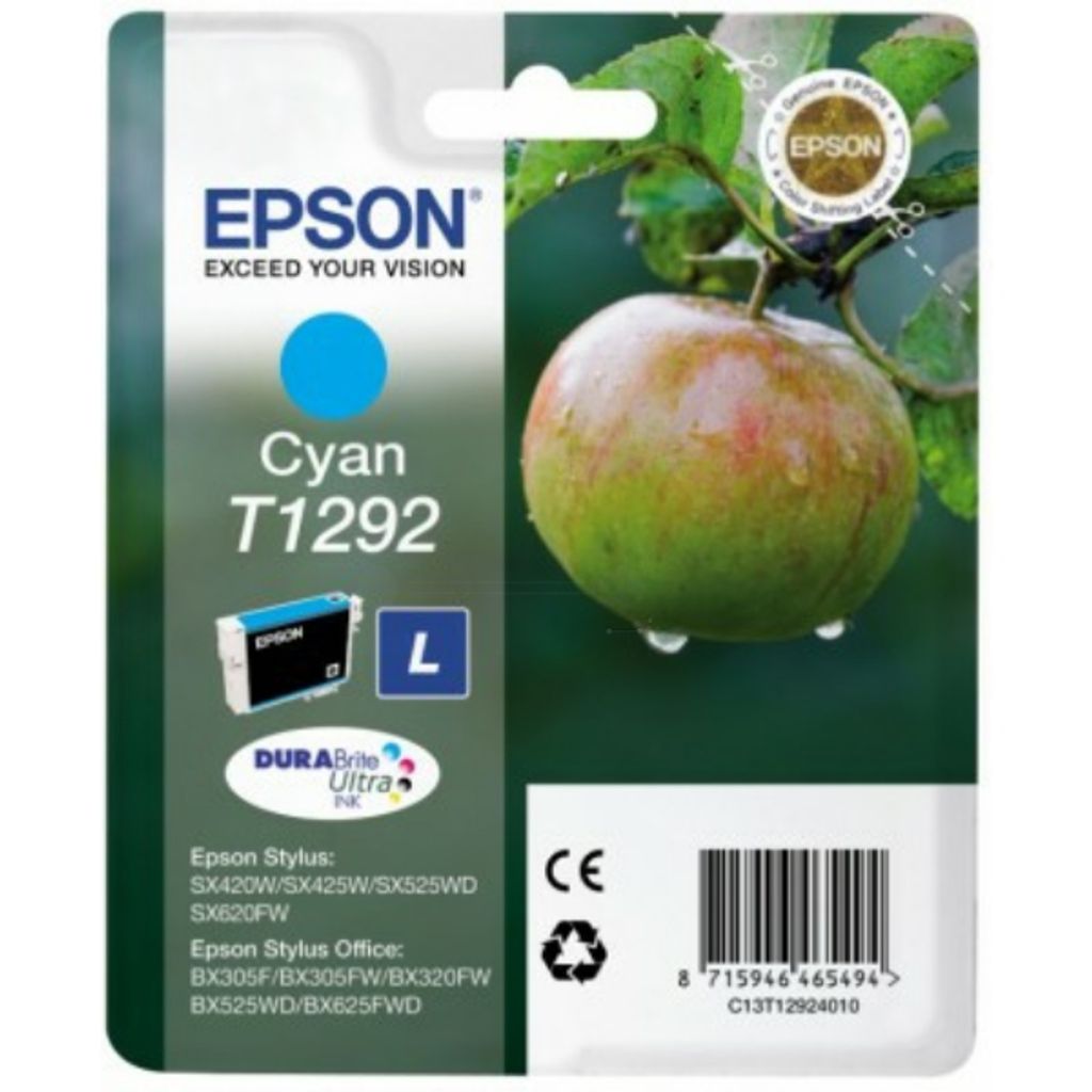 Epson Original-Patrone T1292 Cyan 7ml für Drucker der WorkForce WF-Serie