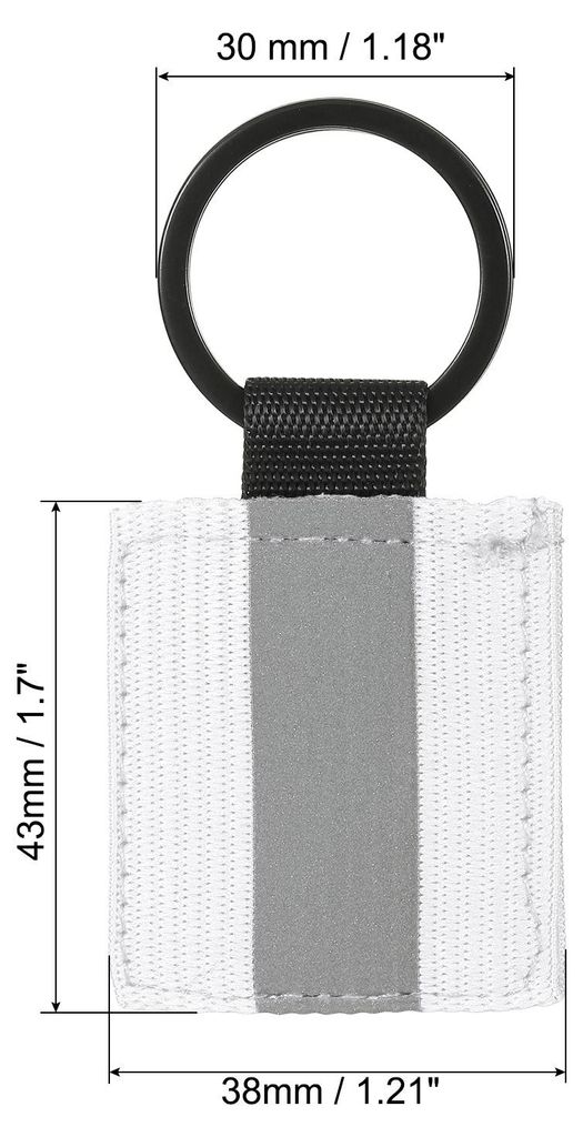 Reflektoren Anh?nger Schlš¹sselanh?nger Tag, 12 Stš¹ck Sicherheits Reflektor Anh?nger Schlš¹sselanh?nger Streifenetikett Charm aus Nylon fš...