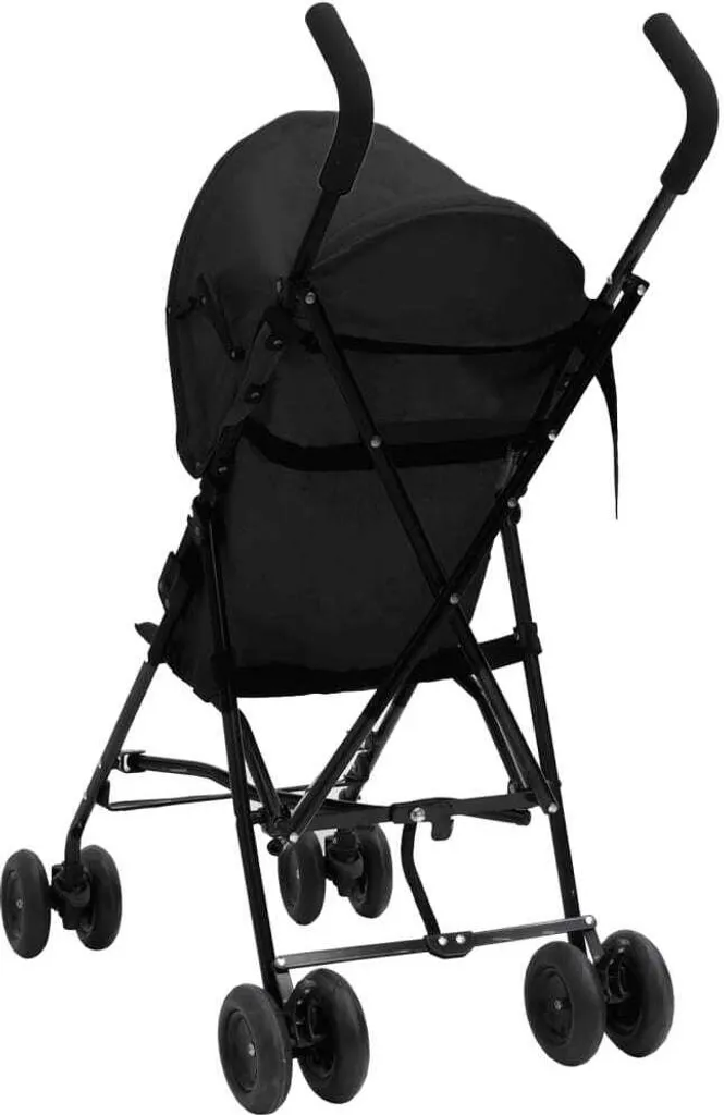 Poussette Canne Compacte Anthracite Noir - Pliage Facile et Léger - 4