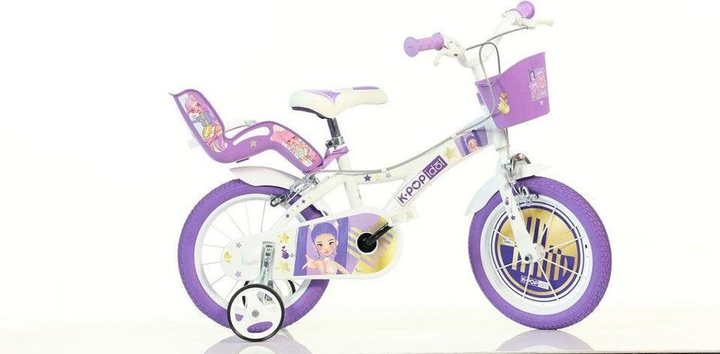 Dino Bikes K-pop Idol 14´´ Fahrrad Weiß,Lila 4-6 Years Produktbild 