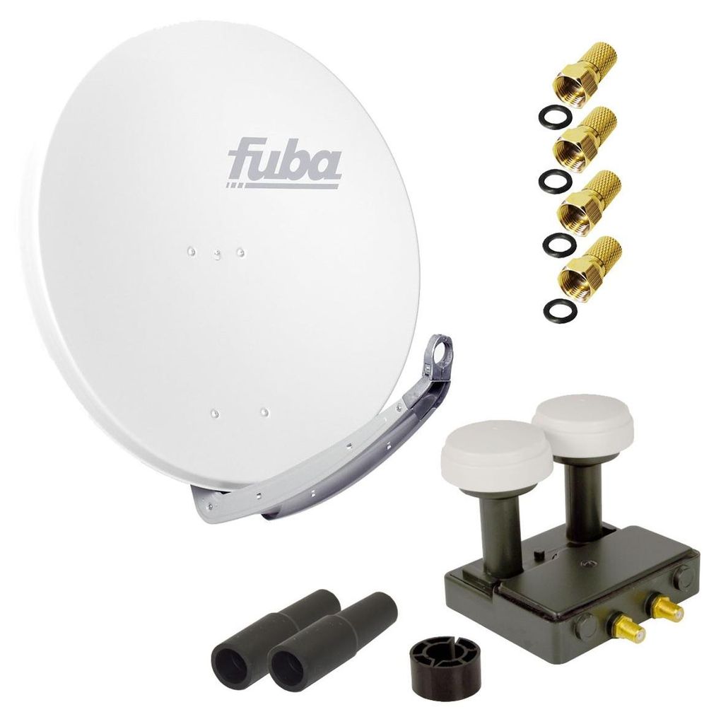 FUBA SAT Anlage DAA 850 W ALU Weiß PremiumX Twin Monoblock Produktbild 