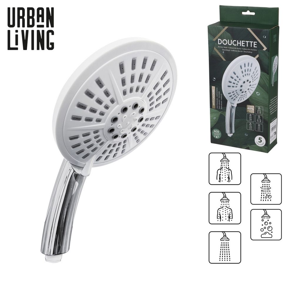 Urban Living Luxus 5-Strahl Duschkopf Handbrause Produktbild 