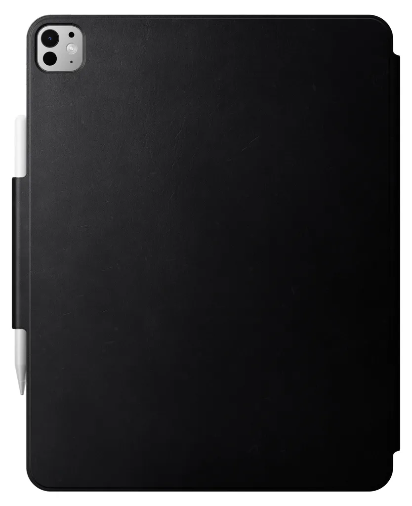 Étui Nomad Folio en Cuir Noir pour iPad Pro 13 pouces M4 M5 Premium