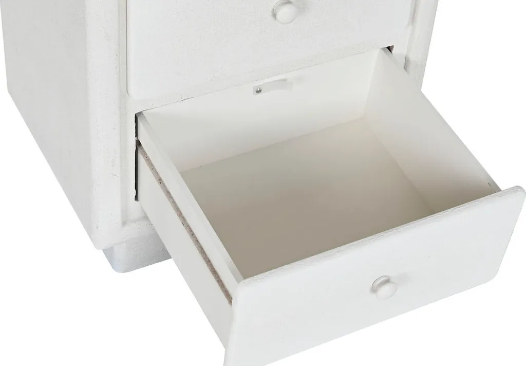 Table de Chevet Compacte Home ESPRIT - Gain de Place Chambre Blanche - 2