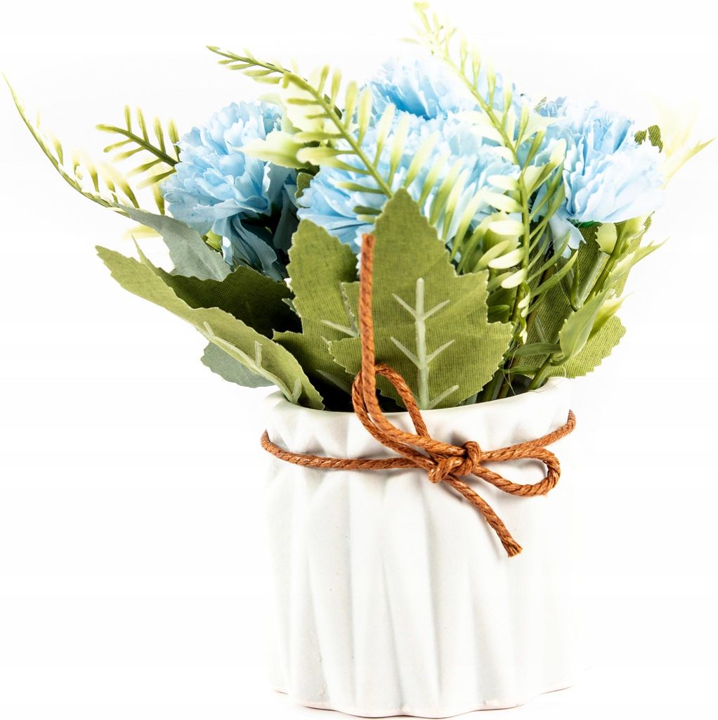 Kunstblume im Topf 17cm - Realistische Deko Pflanze - Pflegeleicht für Büro & Wohnzimmer