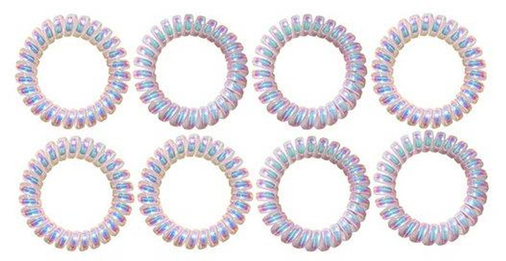 Ideal für lockiges Haar - Spiralfasern für Damen - 8 Stück - Haarbügel - Frisur für Pony-Stil