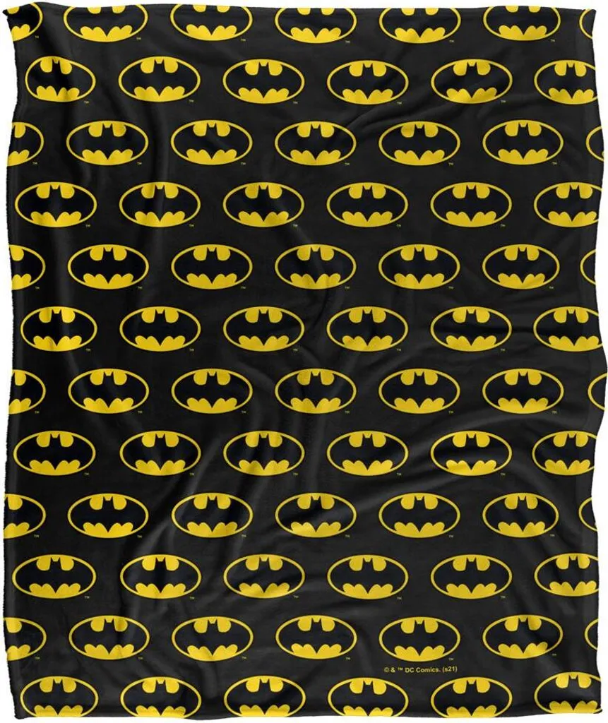 Plaid Batman pour Soirée Cinéma et Détente - Couverture Douce Logo TV19499