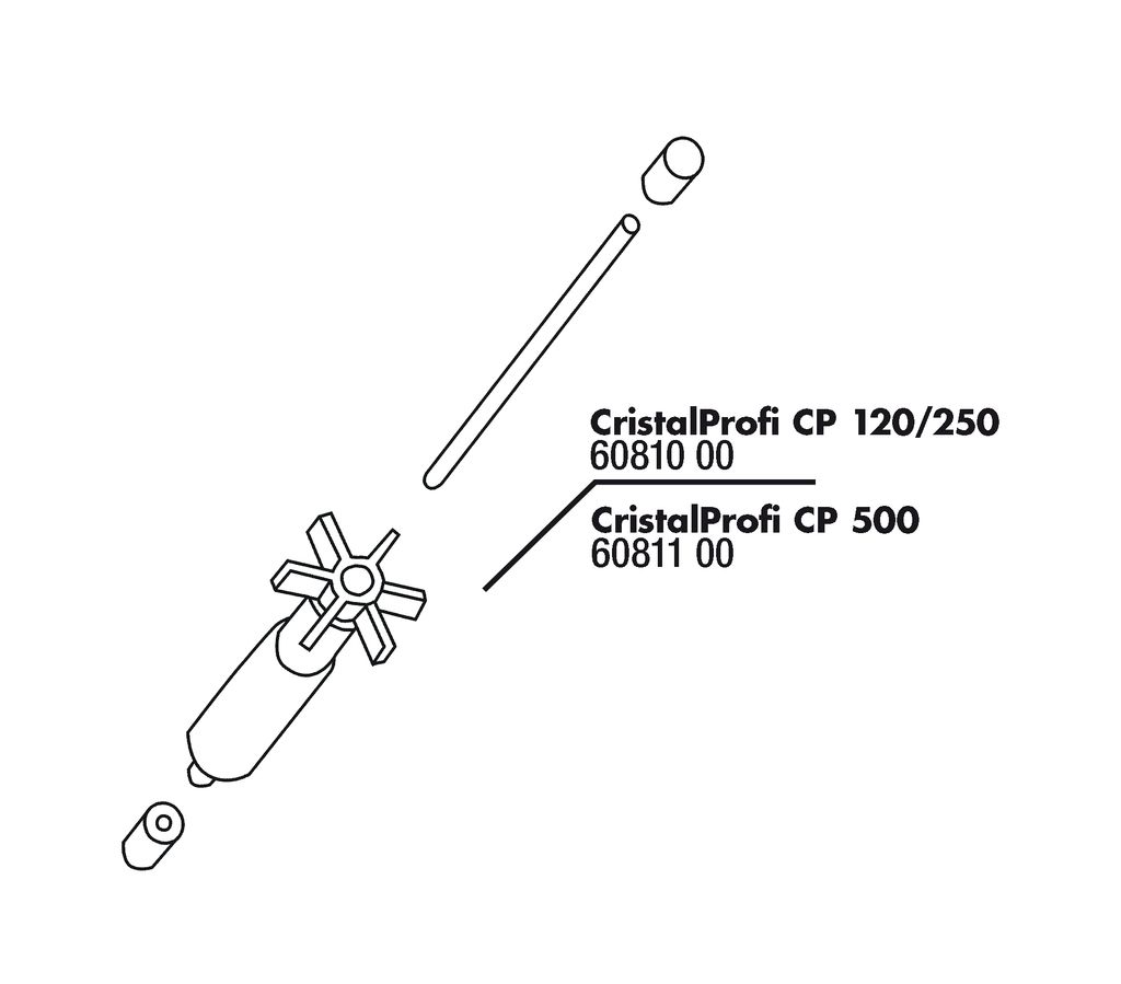 JBL Ersatzteil CP 120/250 Rotor-Set Produktbild 