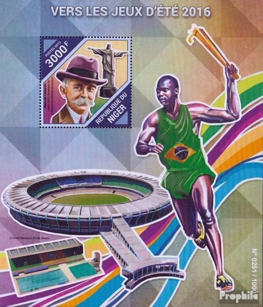 Briefmarken Niger 2015 Mi Block 495 (kompl. Ausg.) postfrisch Sport