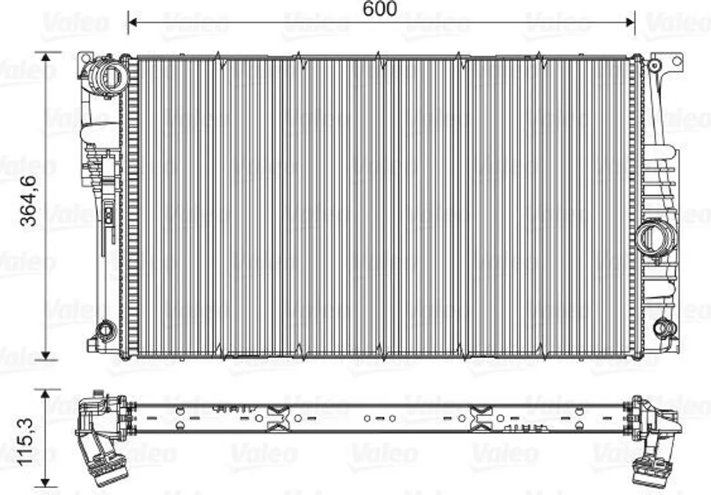 Radiateur VALEO 735455 OE 17117618807 pour BMW Série 1 2 3 4 F30 F32