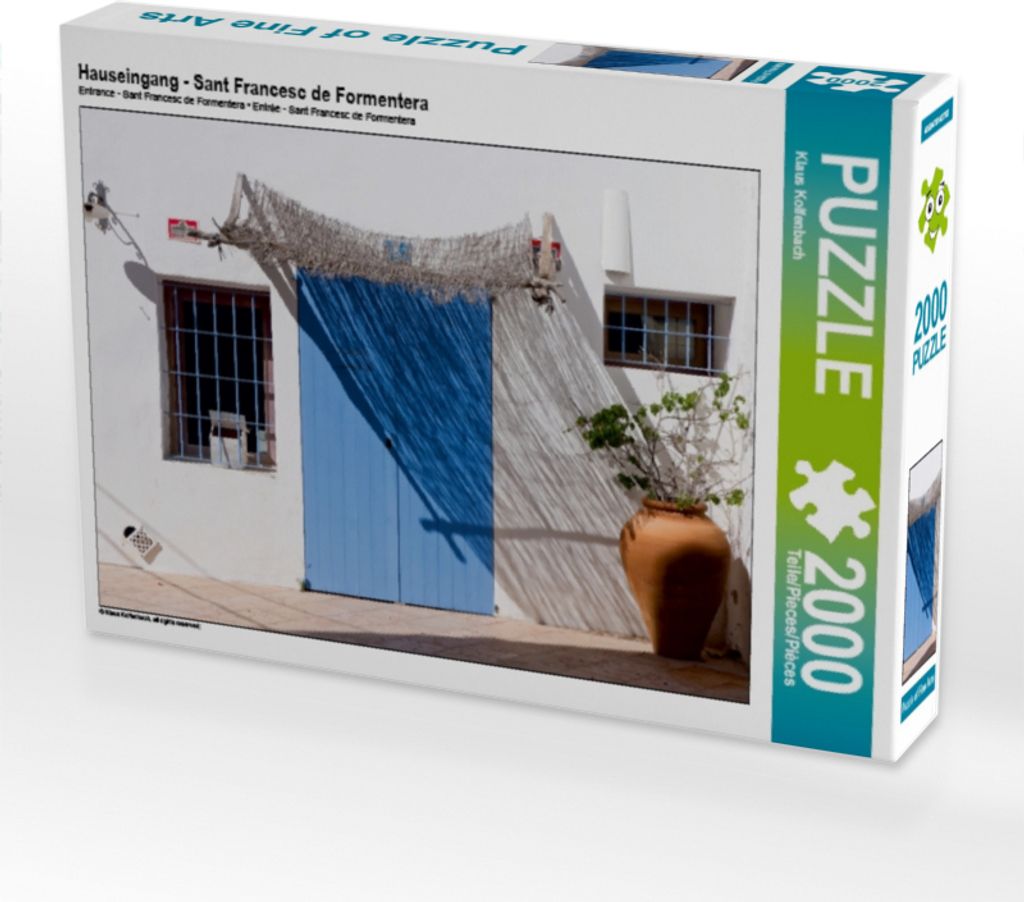 Calvendo Hauseingang - Sant Francesc de Formentera 2000 Teile Puzzle quer 900x670mm, Kolfenbach Klaus; 7393756