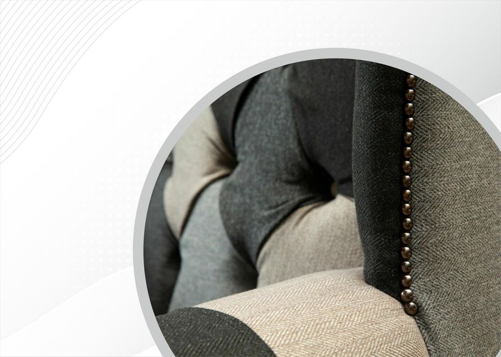 Chesterfield Sessel Mehrfarbig Ohrensessel Möbel Wohnzimmer Modern Design Luxus