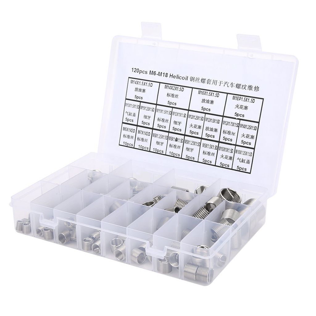 Gewinde-Reparatur-Einsatz,M12 Gewinde-Reparatur-Einsatz,Gewinde-Reparatur-Werkzeug,Gewinde-Reparatur-Kit,Hardware-Teile