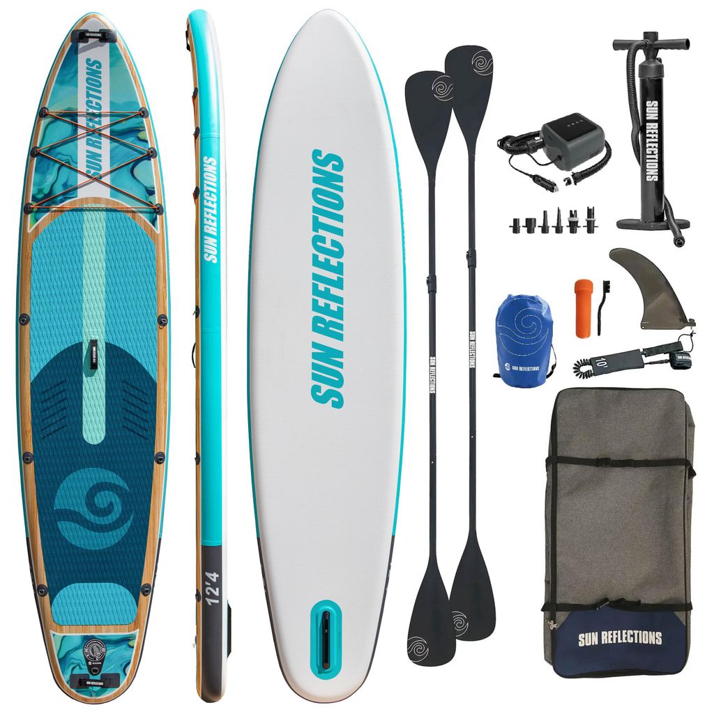 Aufblasbares SUP-Board Sun Reflections Multi 12'4" Minicombo + E-pumpe PBG 6 12V 16PSI