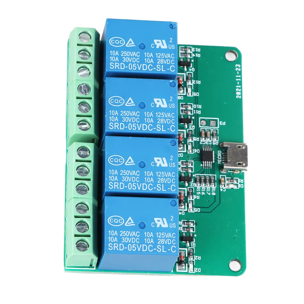 Modulo Relè per Controllo Computer: Scheda Espansione USB Robusta - 6