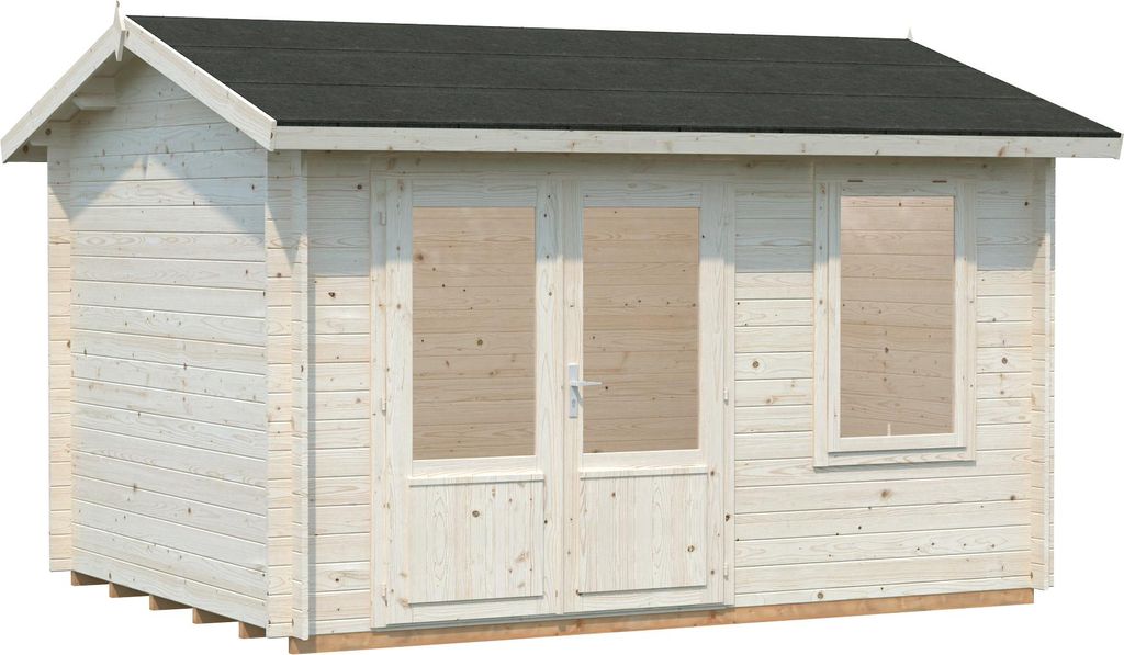Gartenhaus Palmako Iris 9,6 m² inkl. Fußboden 404 x 320 cm natur