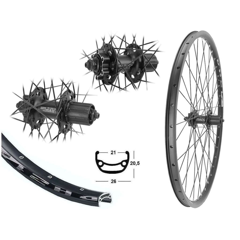 Bärwinkels Hinterrad 28 / 29 Zoll 21-622 Disc Shimano M475 Produktbild 