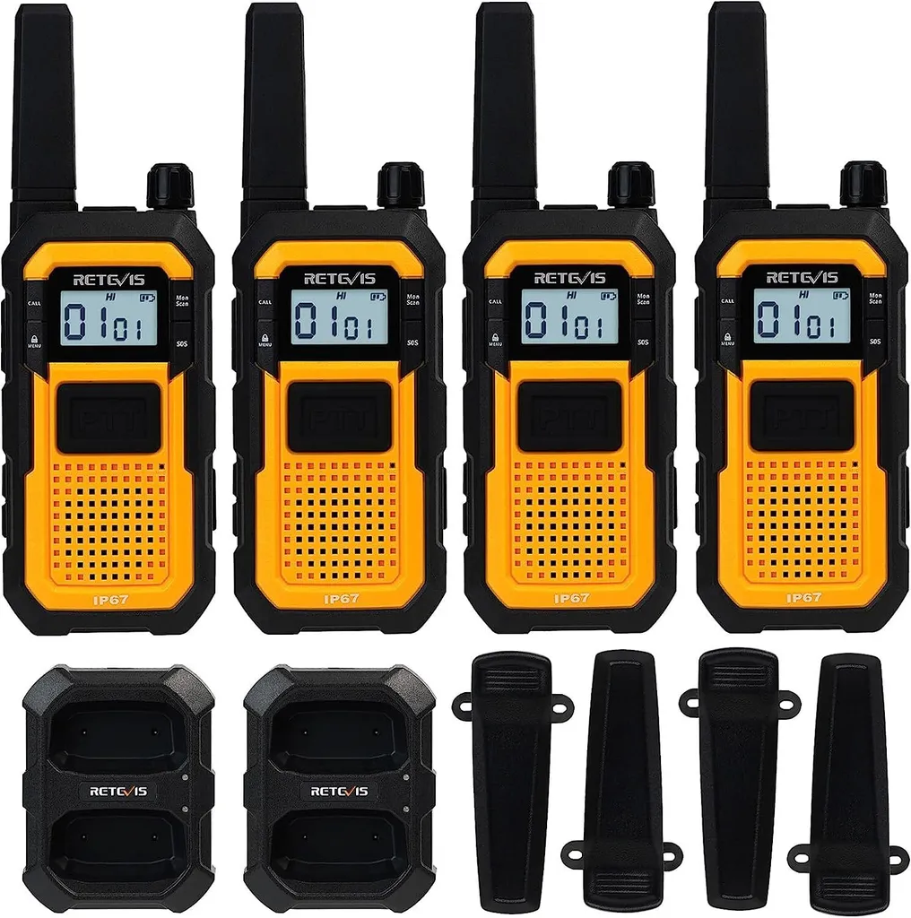 Talkie-walkie IP67 Antichoc Double PTT Retevis RB648 Haute Qualité