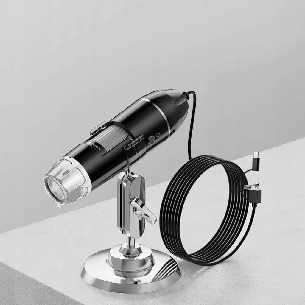 Microscope numérique USB 1600x avec 8 LED réglables pour PC et Android - 7