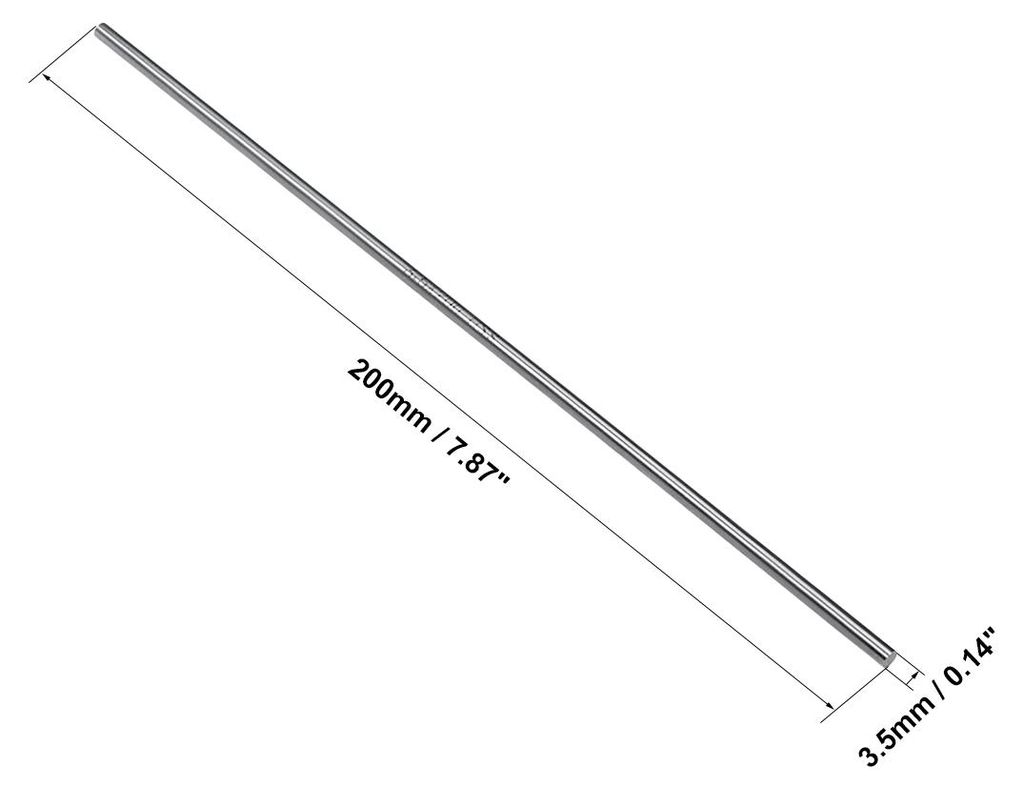 2St Rundstange Stahl, 3,5mm HSS Drehmei?el, fš¹r Wellengetriebe Drehmaschinen Bohrmaschine Miniaturachse, Zylinderstift DIY Werkzeug 200mm Lang
