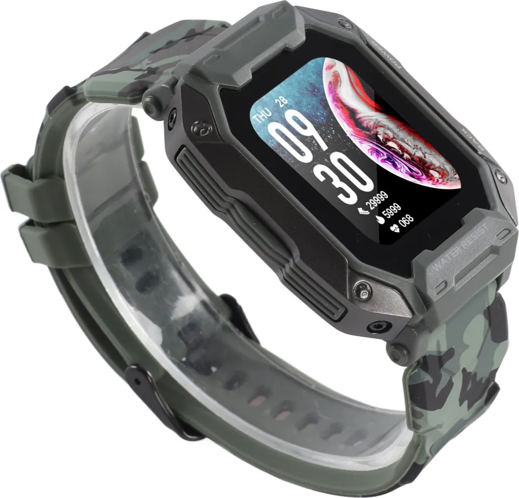 Montre-traceur de fitness étanche enfant grande autonomie 380 mAh verte