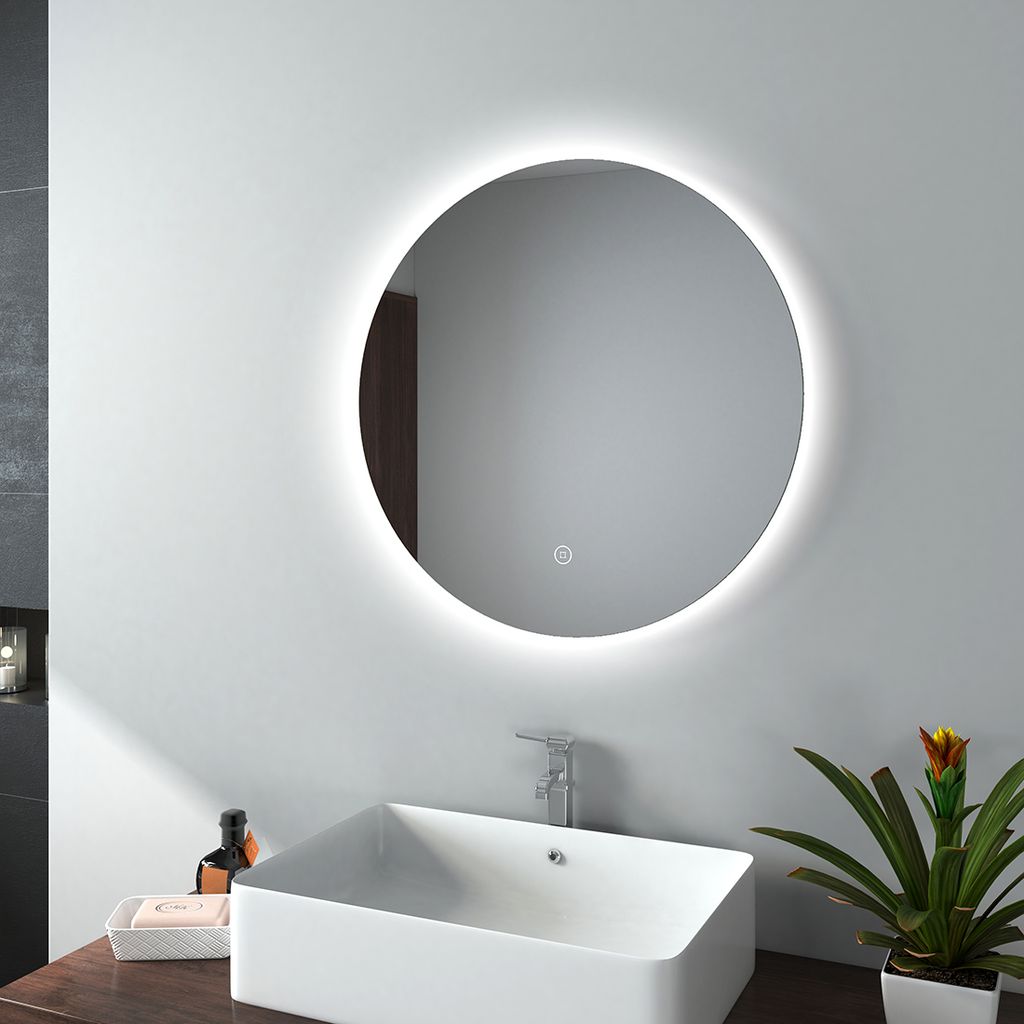 Badspiegel mit LED Beleuchtung Schminkspiegel Badezimmerspiegel Lichtspiegel