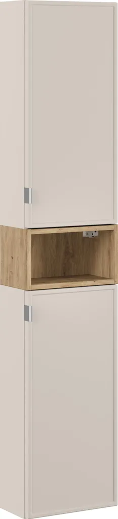 Poteau suspendu 35 cm coloris Cachemire avec étagère bois Artisan