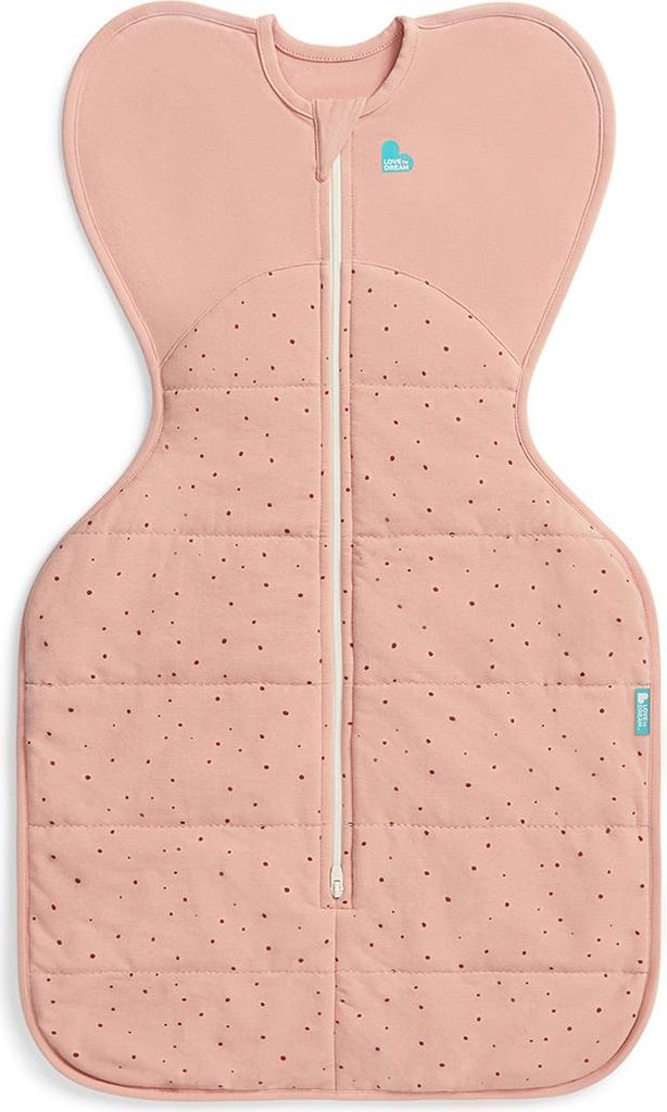 Love to Dream Swaddle Up Pucksack Rosa Steinchen, 2,5T Medium (6-8,5kg)