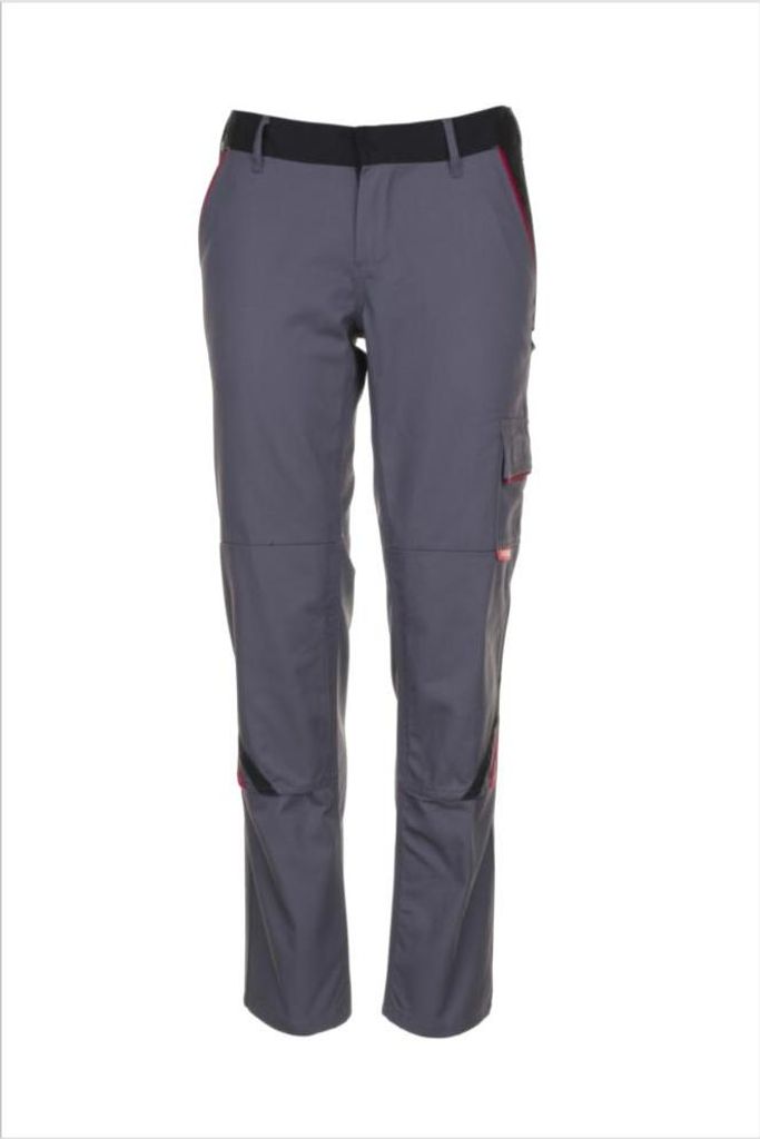 Planam Bundhose Highline Damen Gr. 42 schiefer/schwarz/rot Produktbild 