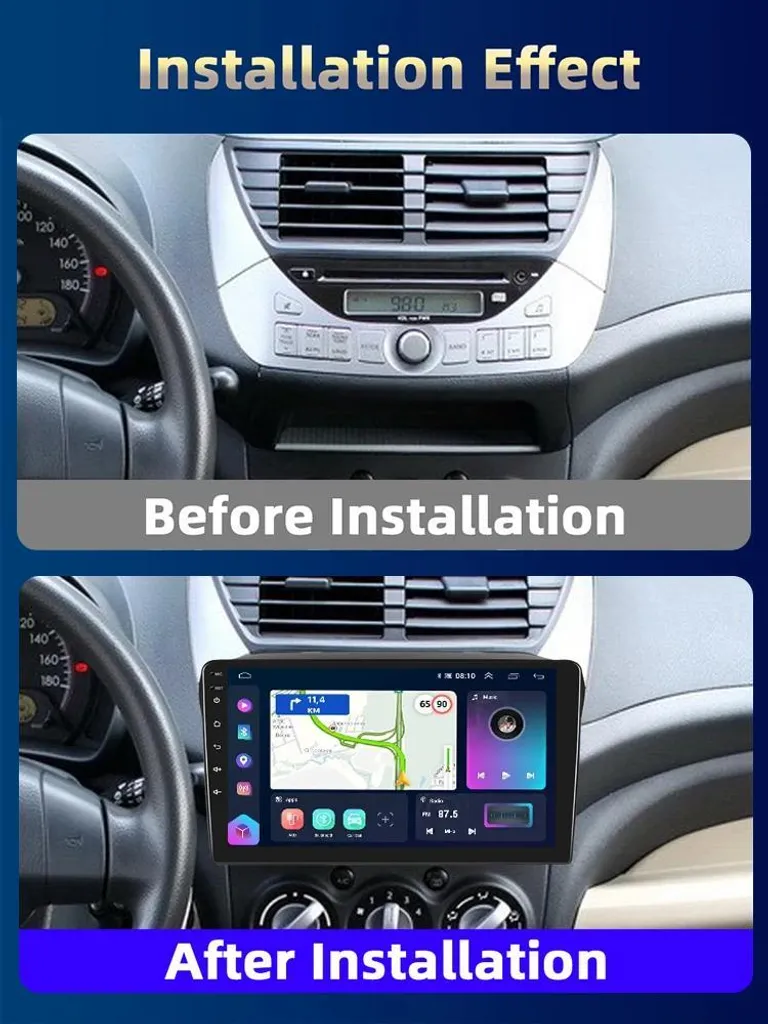 GPS Android Suzuki Alto 2009-2017 - Navigation et Bluetooth Mains Libres