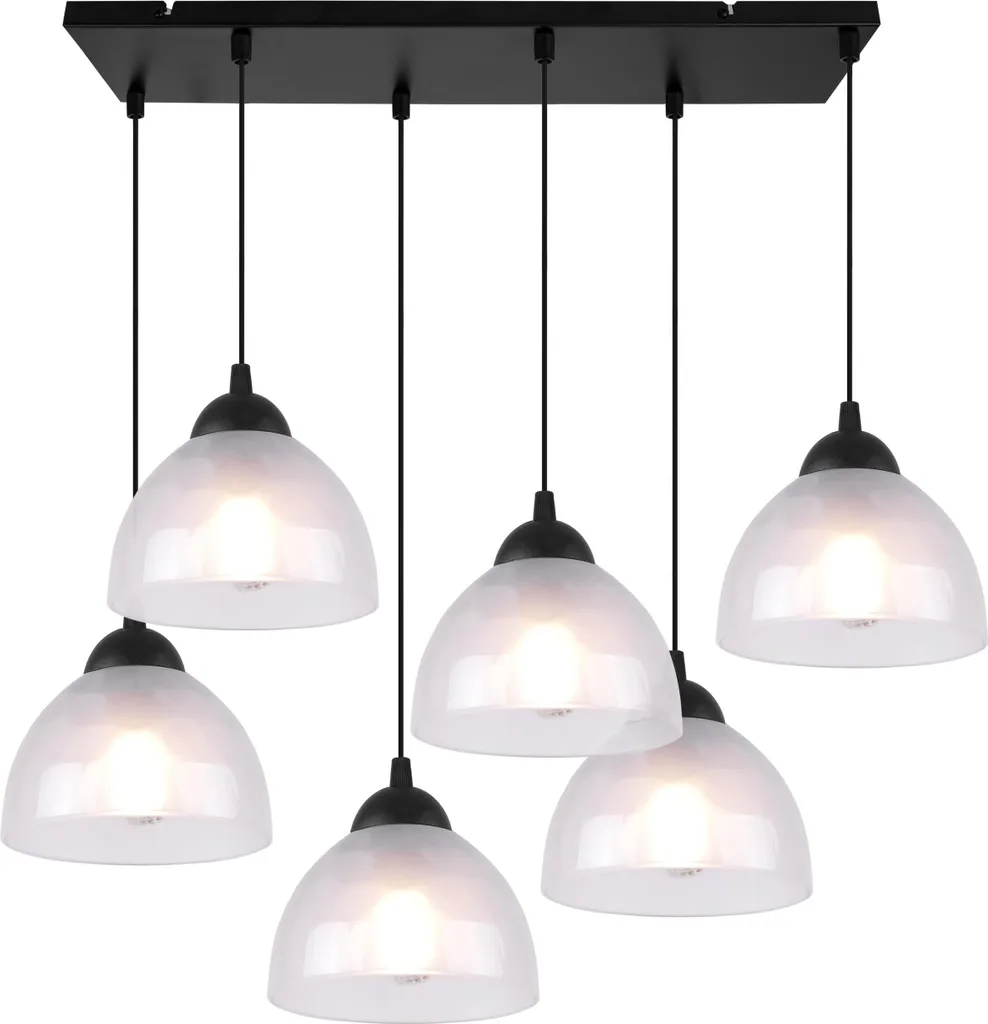 Tendenza Illuminazione: Lampada Venice 6 Luci Vetro Opalino E27