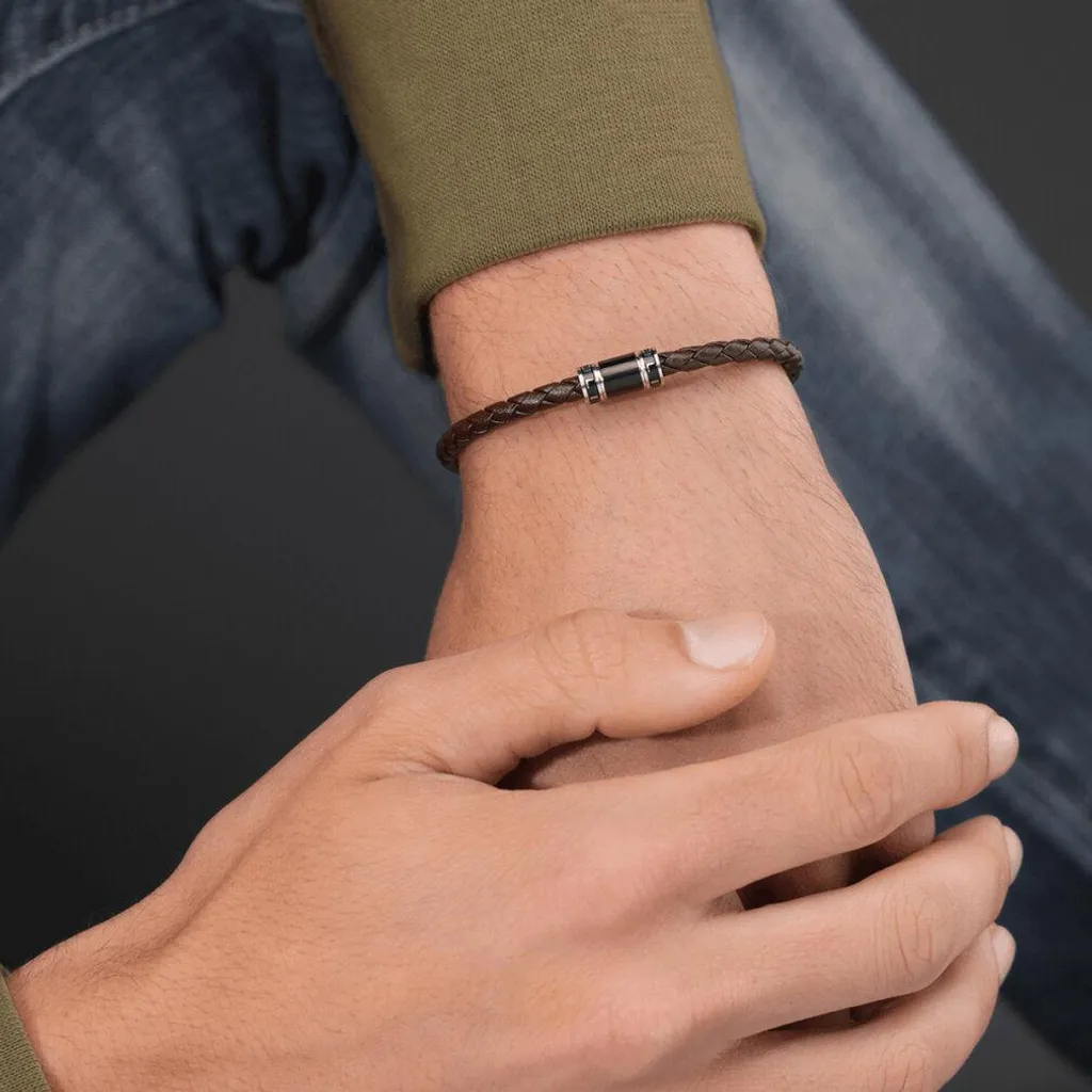 Bracelet Cuir CARBONE BRUN 190 mm : Confort et Durabilité PEAGB0079403