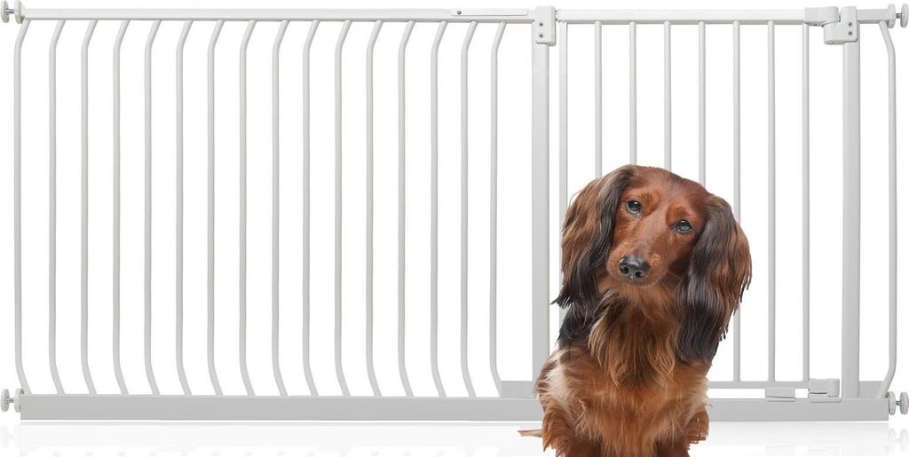 Bettacare Elite Hundegitter, 171cm - 180cm, Weiß