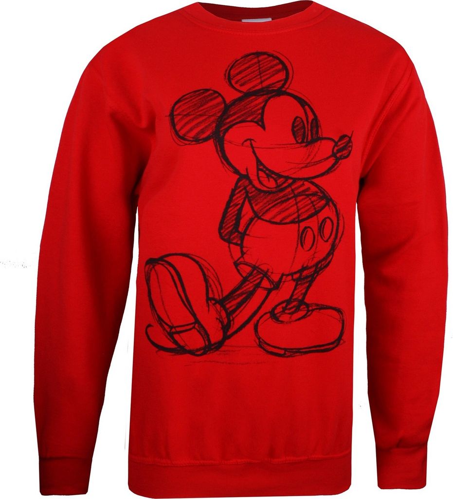 Disney - Sweatshirt Rundhalsausschnitt für Damen TV2642 (XL) (Rot)