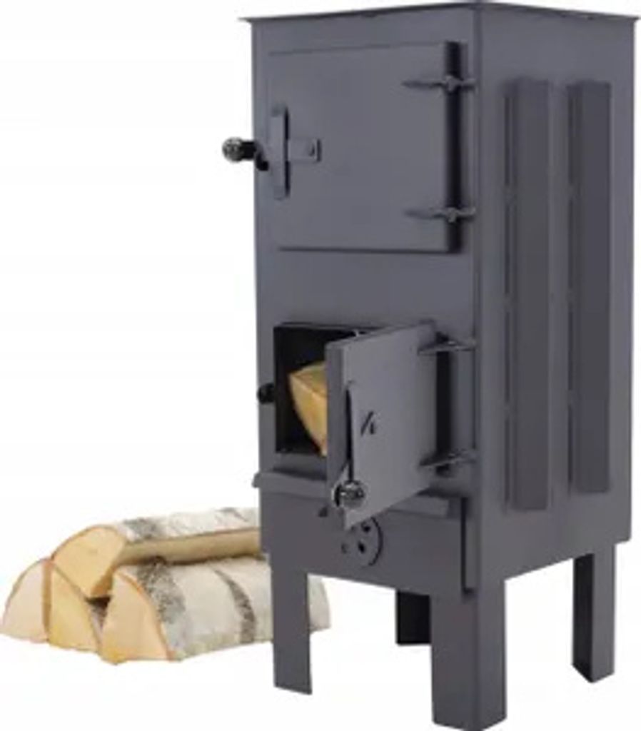 Ofen Holzofen Stahlofen 41x33x68cm Freistehender Kaminofen Produktbild 