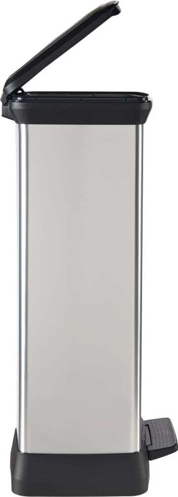 curver DECOBIN SLIM BIN Mülleimer 50,0 l silbermetallic Produktbild 4