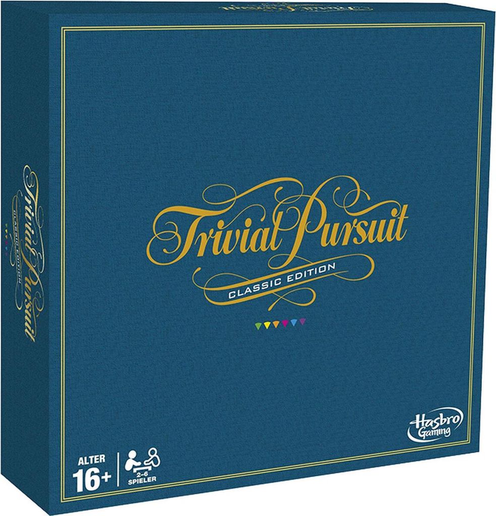 The image shows the front of a Trivial Pursuit Classic Edition board game box.