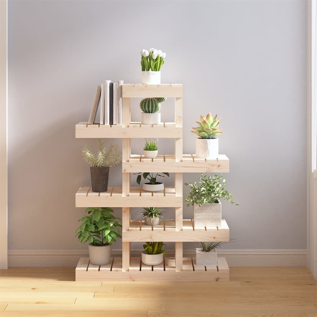 "2026 Promotion" Pflanzenständer - Hochbeet - 85x25x109,5 cm - Massivholz Kiefer - Beete CC28823