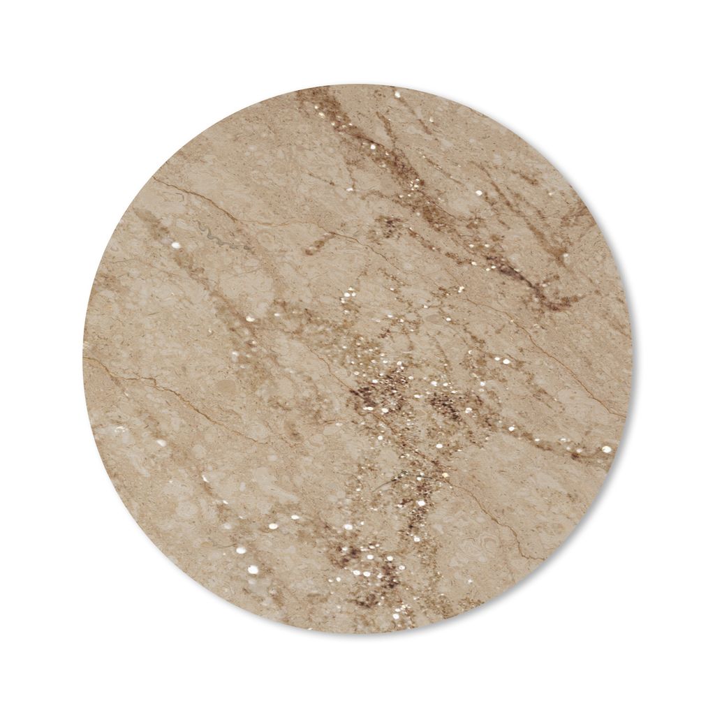 MuchoWow Mauspad Mousepad Marmor - Braun - Muster 50x50 cm - Mousepads - Maus Mat - Pad - Mausunterlage - Vinyl