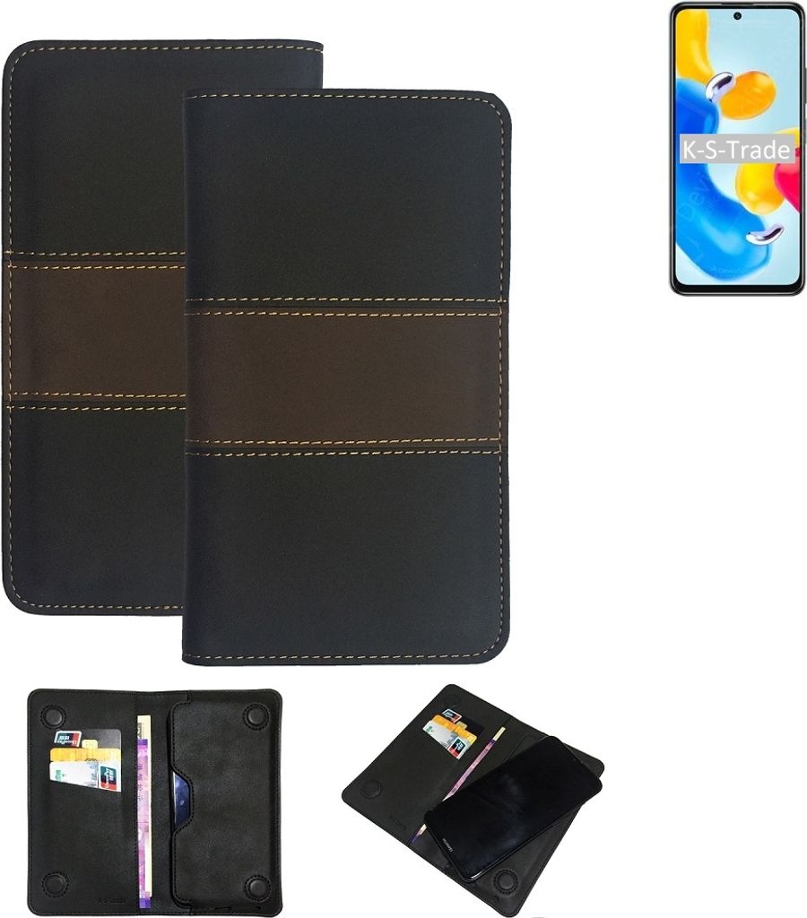 K-S-Trade Hülle Handyhülle kompatibel mit Xiaomi Redmi Note 11S 5G Schutzhülle Walletcase Bookstyle Tasche Schutz Case Handytasche Wallet Cover