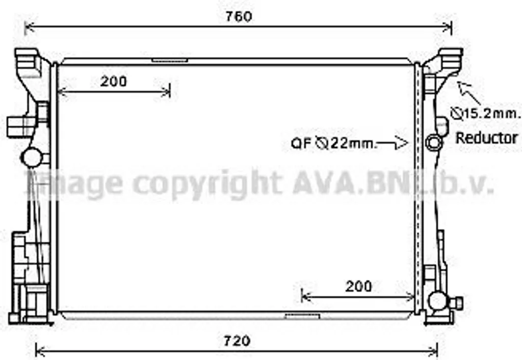 Radiateur pour Mercedes Classe A et B - Remplacement OE 2465001203 fiable