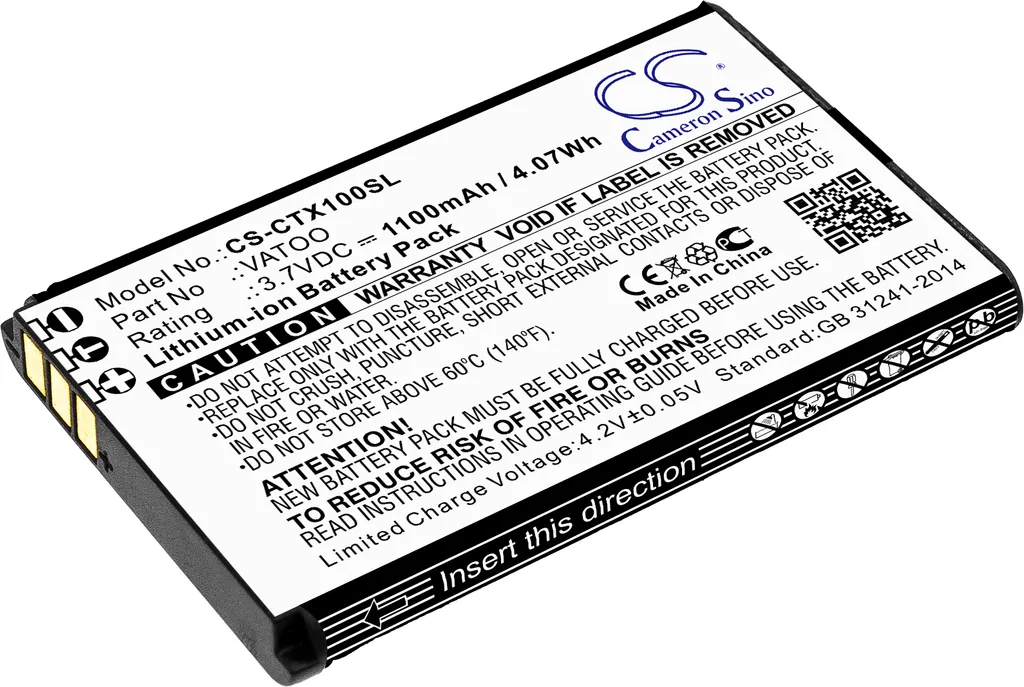 Ricambio Batteria Contacta RF-RX1 RF-TX1 | Qualità TECHTEK 1100mAh