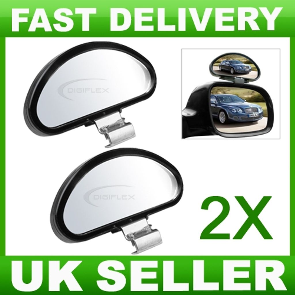 TRIXES 2 x verstellbare Autorückspiegel Zusatzspiegel gegen toten Winkel