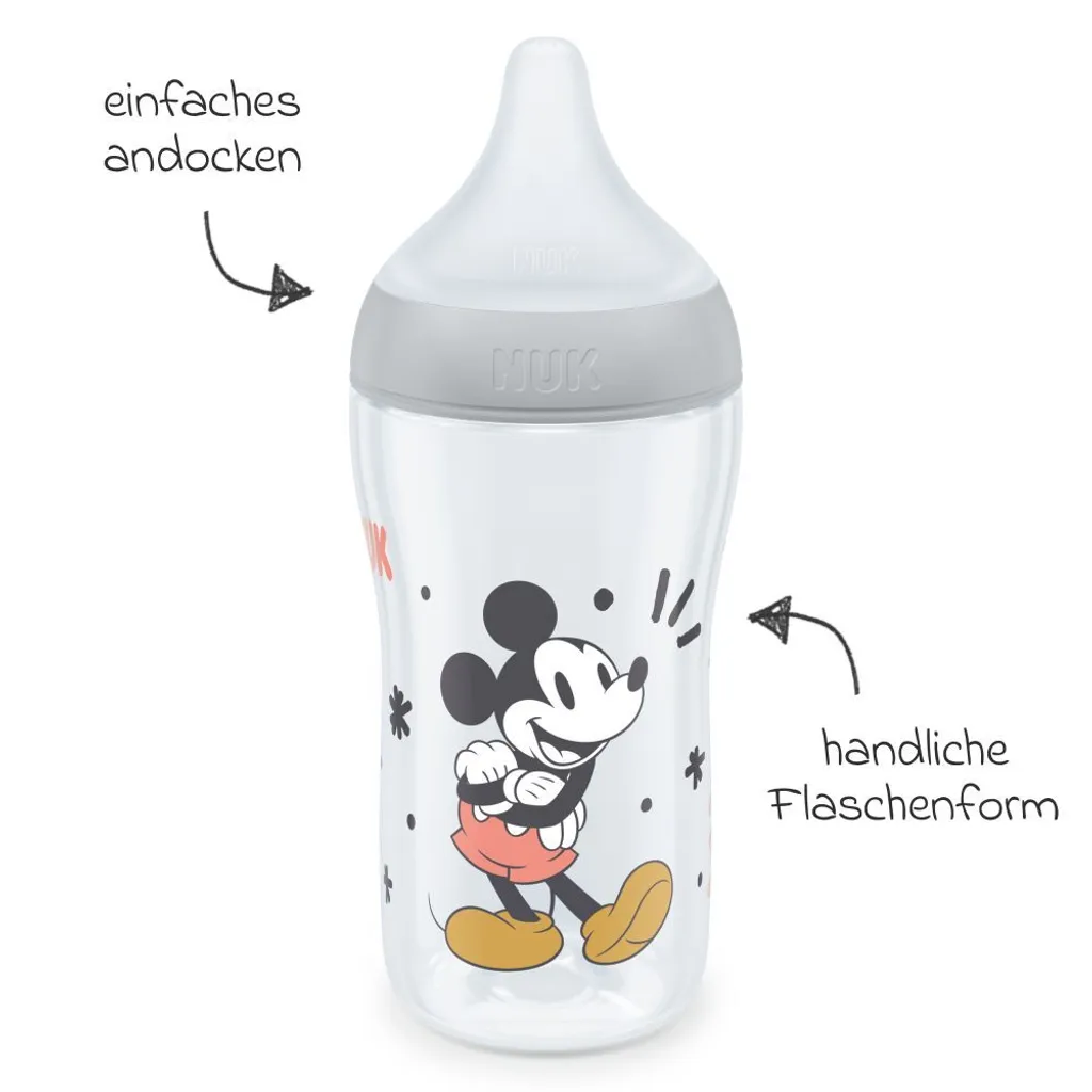 Kit Naissance NUK Perfect Match Disney - Pack Biberons Gris pour Bébé - 11