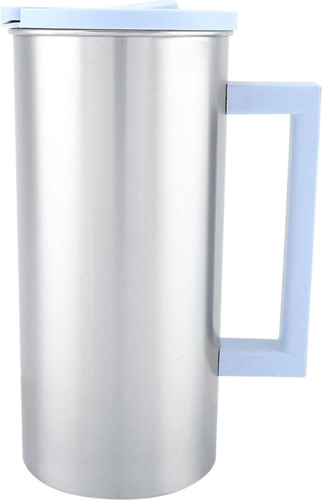 1800 ml Mehrzweck-Wasserkrug aus Edelstahl, Teekrug, Kaffeekrug, Kaffeetassen mit Deckel fš¹r die Kš¹che