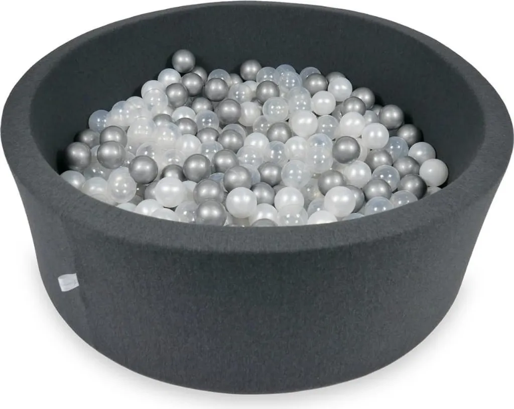 Piscine à balles enfant graphite 110cm pour éveil moteur avec balles