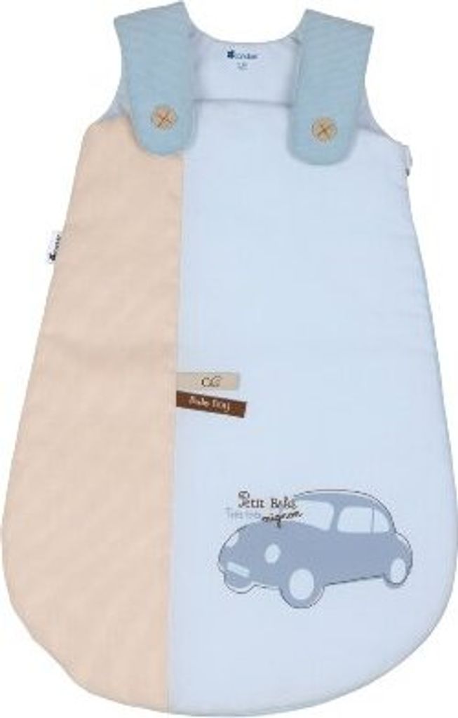 Candide 103590 Babyschlafsack Petit Dandy 0-6 Monate, komplett zu öffnen