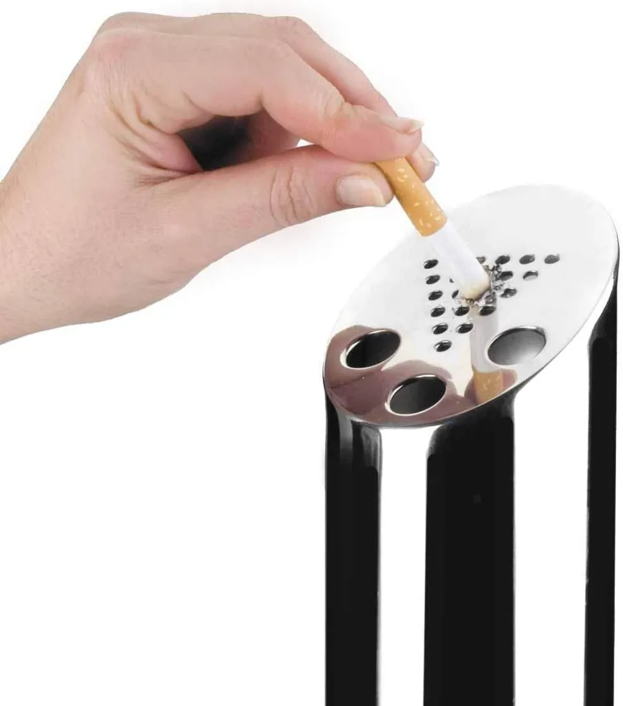 Cendrier de Jardin Extérieur Inox Résistant Intempéries et Vent Lacor - 4